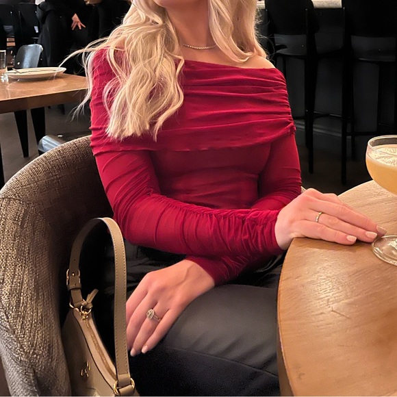 Majorelle mesh top from revolve - Picture 4 of 4